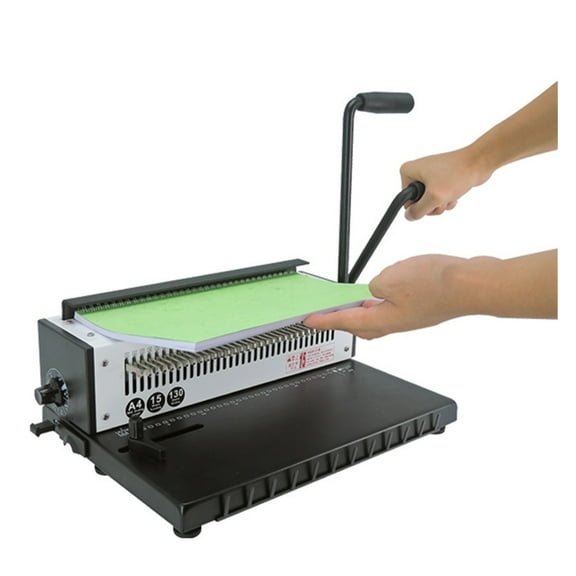 TD-1231 34 Holes Metal Double Wire-O Punch Binding Machine A3A4 Puncher Binder, For Office, School,Business ,Easy to Use