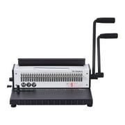 TD-1500B34 Manual Spiral Wire Binding Machine Metal 34 Punching Hole Square 4*4mm Photo Album A4 Paper Binder Puncher Machine ,Easy to Use