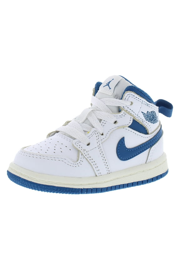 Jordan 1 Mid Se Infant/Toddler Shoes Size 5, Color: White/Industrial Blue