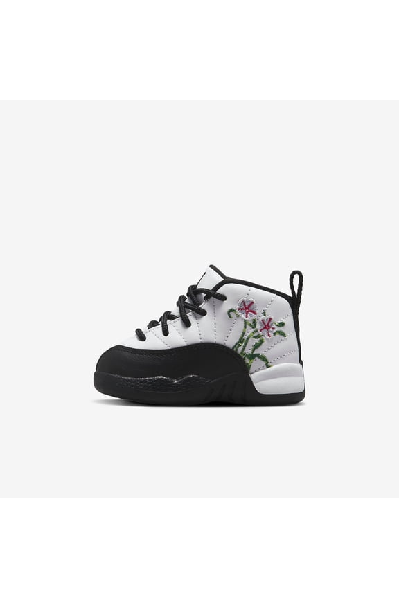 Toddler's Jordan 12 Retro White/Black-Vivid Green (DR6955 100) - 4