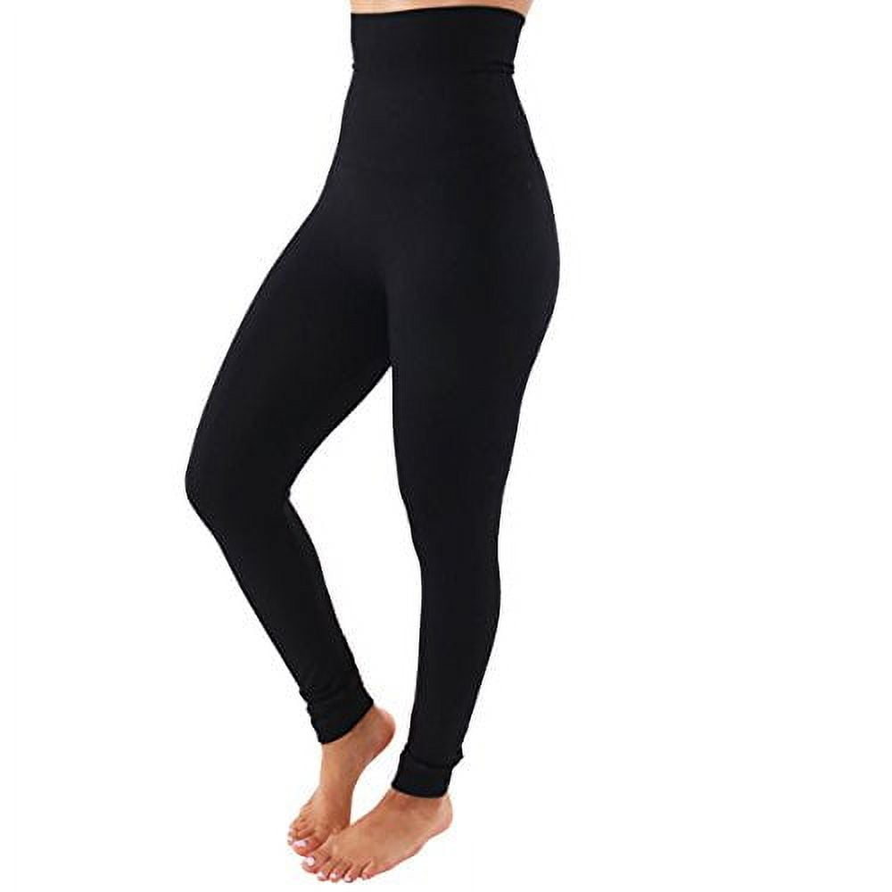 TD Collections Fleece Lined Leggings - High Waist Slimming Thick