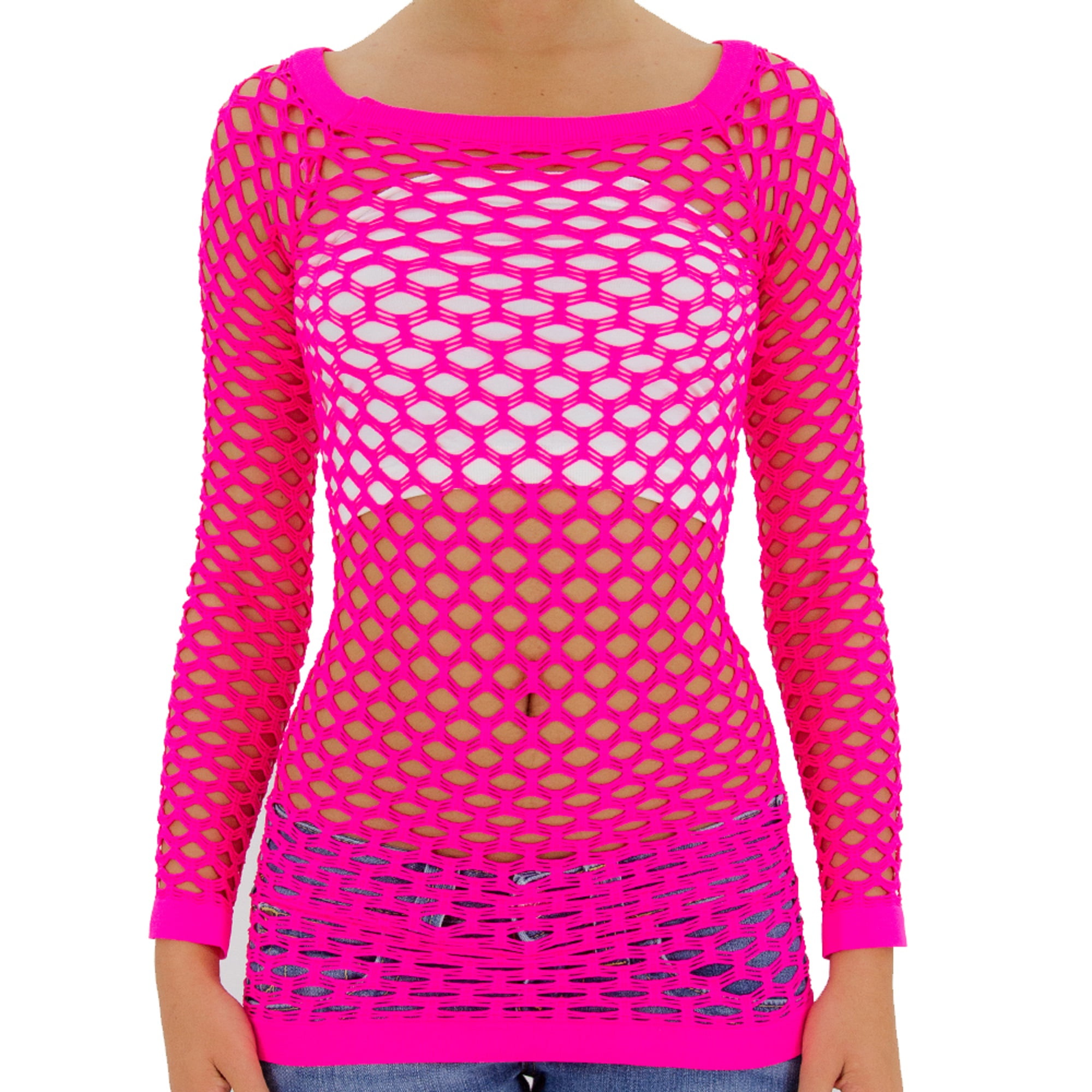 TD Collections Women's Activewear Long Sleeve Knit Pink Slim