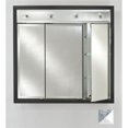 thumbnail image 1 of TD-LC3834RMERSV 38 in.x 34 in.Recessed Triple Door Cabinet with Contemporary Lights - Meridian Antique Silver with Silver Caps, 1 of 1