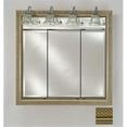 thumbnail image 1 of TD-LT4740RELGGD 47 in.x 40 in.Recessed Traditional Integral Lighted Triple Door - Elegance Antique Gold, 1 of 1