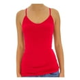 thumbnail image 1 of TD Women's Ribbed Sleeveless Racerback Cami/Tami/Tank Top Active Basics, 1 of 1