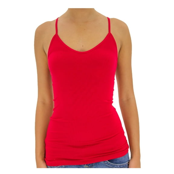 TD Women's Ribbed Sleeveless Racerback Cami/Tami/Tank Top Active Basics
