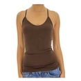thumbnail image 1 of TD Women's Ribbed Sleeveless Racerback Cami/Tami/Tank Top Active Basics, 1 of 1
