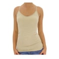 thumbnail image 1 of TD Women's Ribbed Sleeveless Racerback Cami/Tami/Tank Top Active Basics, 1 of 1