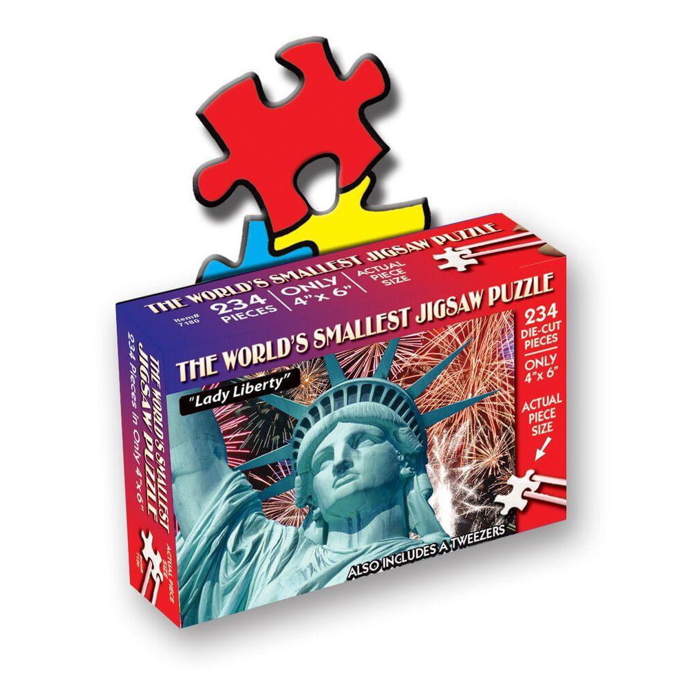 TDC Games World's Smallest Jigsaw Puzzle - Lady Liberty - 4 x 6 inches