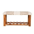 thumbnail image 1 of TDI TDI05 Upholstered Entryway Storage Bench with Open Shelf, 1 of 5