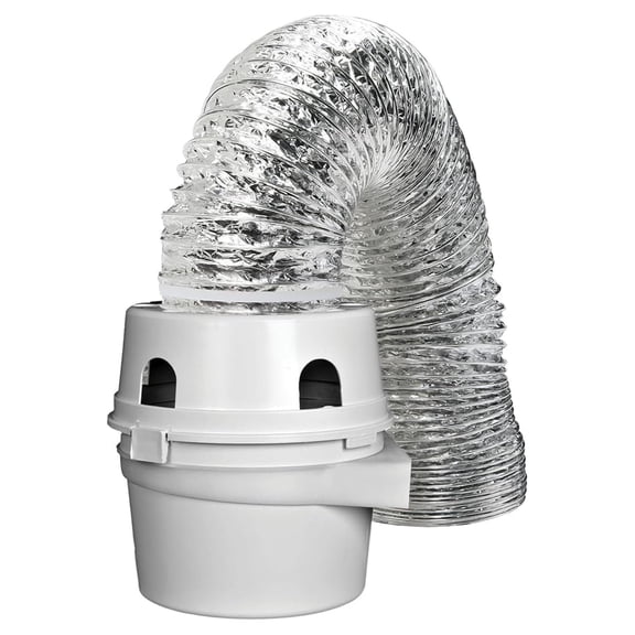 TDIDVKZW Indoor Dryer Vent Kit with 4" x 5' Duct