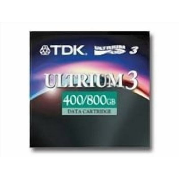 TDK 1/2" Ultrium LTO-3 Cartridge, 2200ft, 400GB Native/800GB Compressed Capacity