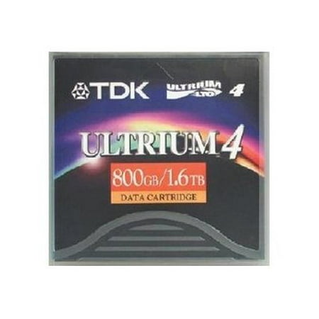 TDK 1/2" Ultrium LTO-4 Cartridge, 2600ft, 800GB Native/1.6TB Compressed Capacity