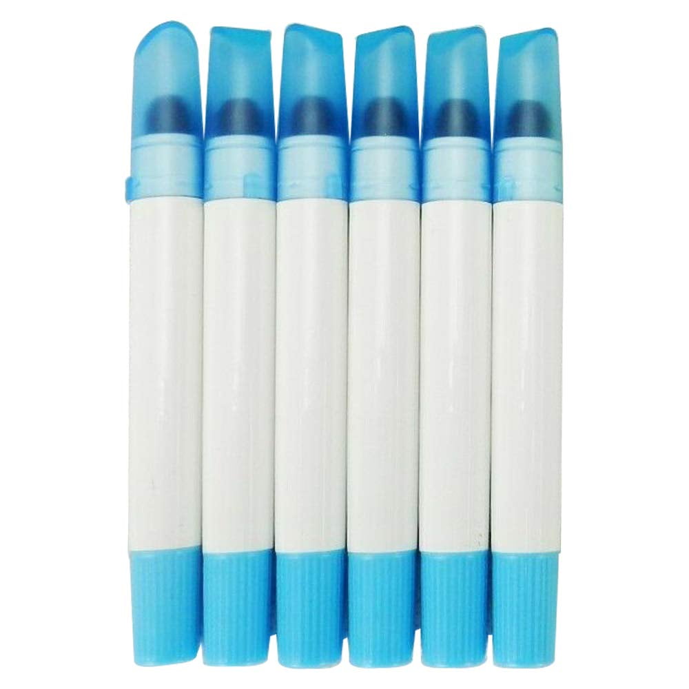 TDL Set of 6 Wax Highlighter Pens Waterproof Crayon Markers, Bright