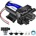 thumbnail image 1 of TDRFORCE 12V DC RV Fresh Water Pump 5 GPM Pressure Increase Booster Pump 70 PSI Transfer Pump Self Priming on Demand Water Pump Diaphragm Pump Washdown Pump for Boats Inline Water Pump…, 1 of 6
