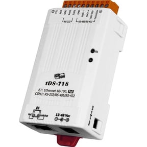 TDS-718 Serial to Ethernet Device Server with PoE and 1 RS-232/422/485 Port