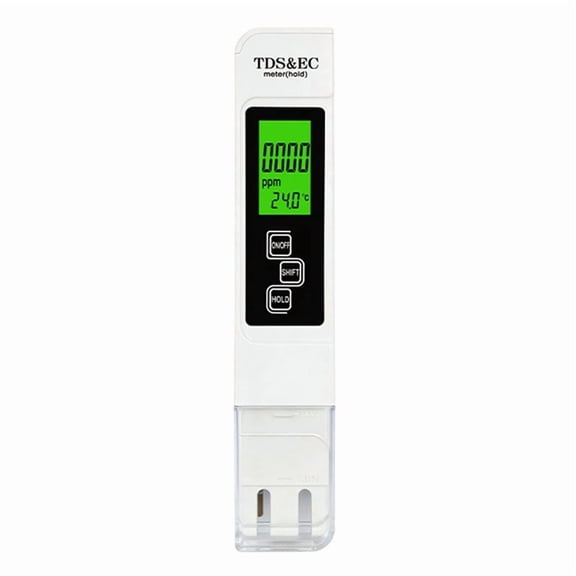 TDS EC Meter Digital Water Quality Tester 0-9999 PPM Measurement Range Water Purity Temperature Meter Tester