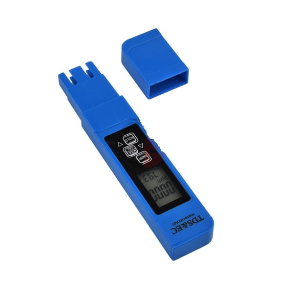 TDS/EC/TEMP Water Quality Tester Detection Conductivity Temperature Tester Backlit Blue Meter 0-9999ppm 0-9999us/cm Test ,Accurate - NO BATTERY_X
