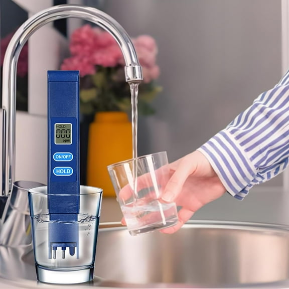 TDS Meter Digital Water Tester - 0-9990ppm High-Precision Water Quality Tester, 2s Fast Detection, LCD Display, Portable Design for Drinking Water & Outdoor Use