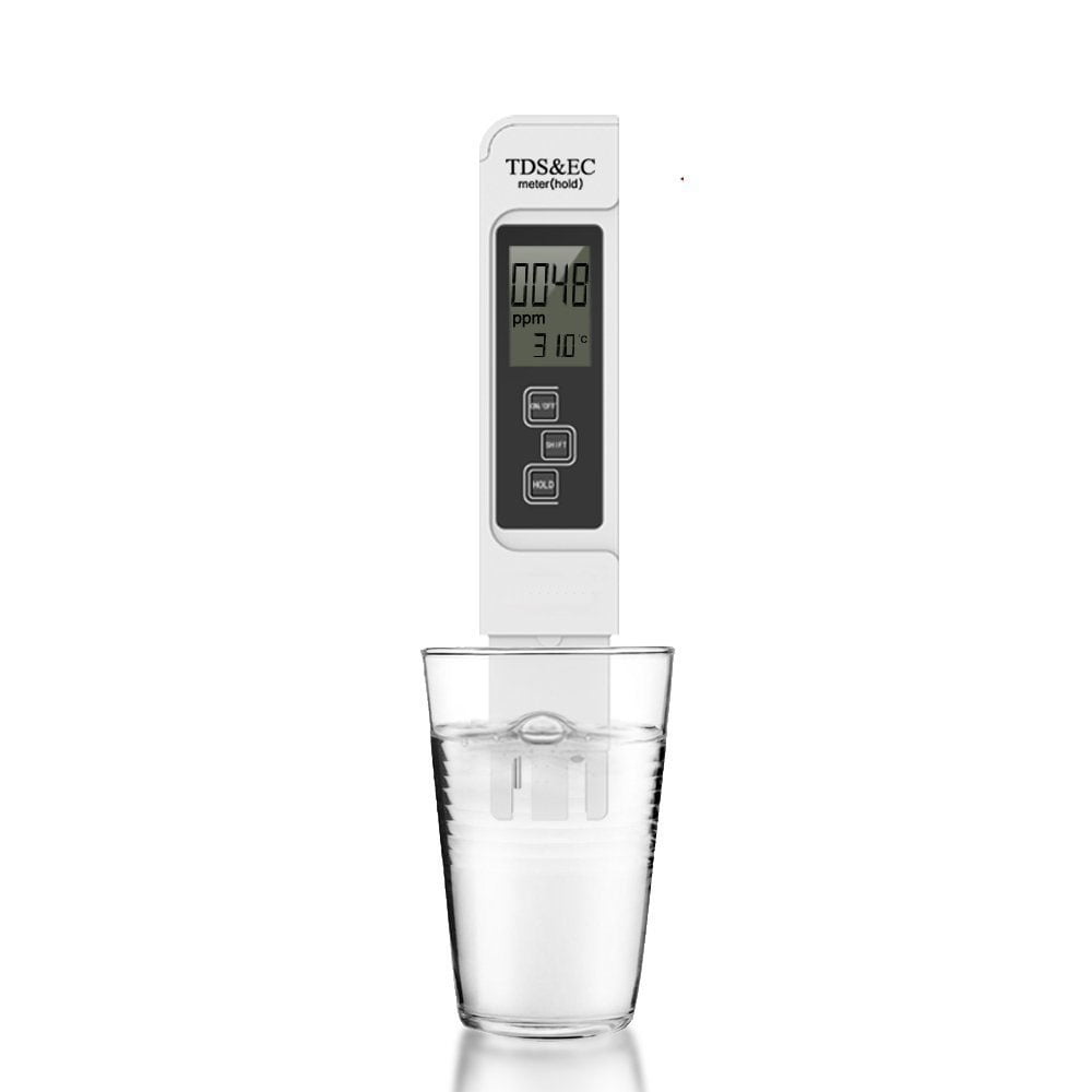 TDS Meter Digital Water Tester,TDS EC & Temperature Meter 3 in 1, Accurate  and Reliable, 0-9990ppm, Ideal Water Test Meter for Drinking Water,  Aquariums, Swimming Pools, Hydroponics etc 