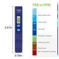TDS Meter, Electronic Water Tester with 09990 PPM Measurement Range