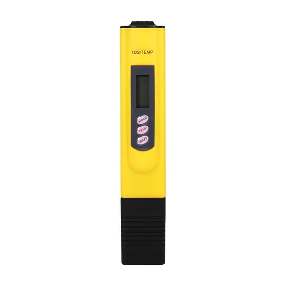 TDS Meter Tester 0~9990ppm TDS Meter Water Quality Tester LCD Digital Water Meter Measurement Range ,Accurate and Reliable - YELLOW