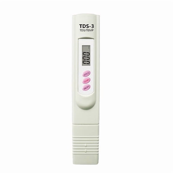 TDS Meter Water Tester Digital TDS-3 Water Quality Tester 0-9990 PPM 1 PPM Resolution ATC Accurate Measurement Hydroponics Aquarium Portable