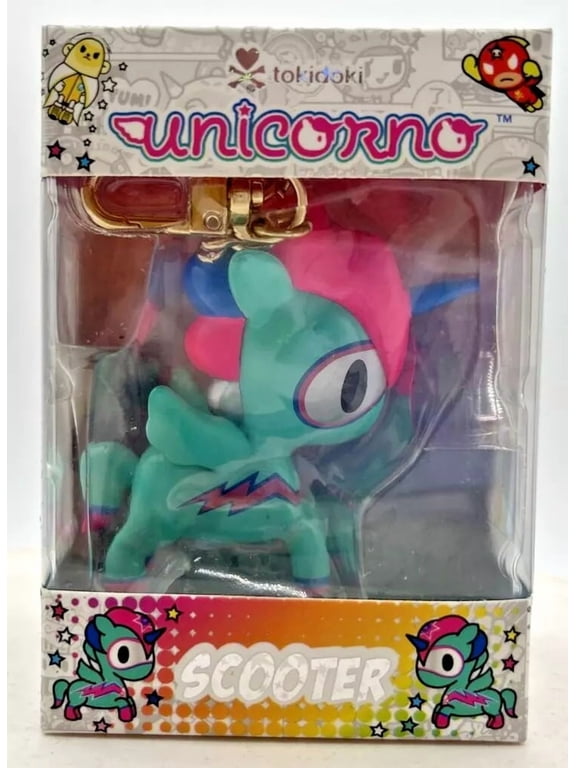 TDS Presents - Rare Unicorno Scooter Manga Mania Toki Doki Vinyl Figure Bag Charm Keychain