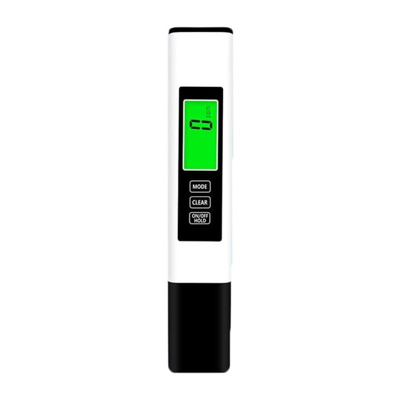 TDS Water Quality Tester, 3-in-1 Digital Meter for PPM, Temp and Conductivity, ABS Plastic, White