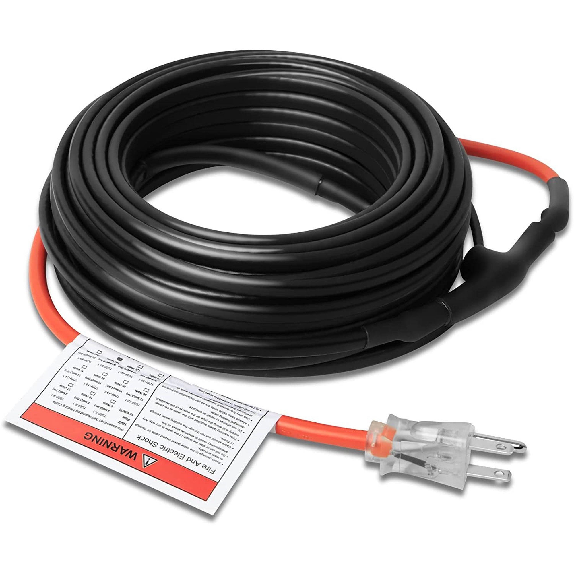 TDSF 120-feet Self Regulating Pre-assembled Pipe Heating Cable 120V -  Walmart.com