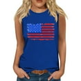 thumbnail image 1 of TDYHUAO Women's American Flag Tank Tops 4th of July Sleeveless USA Flag Shirts Casual Stars and Stripes Patriotic T Shirt, 1 of 4