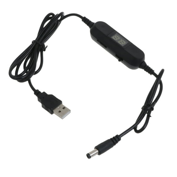 TDZTMNDNB 130cm USB to 1.5V 3V4.5V 6V 9V 12V Adjust Voltages Dislpay Cable LR03AAA LR6AA Battery