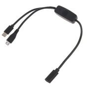 Yammee 2 In1 Usb C Cable Type C To Type C Micro USB Cable USB C Charger for Phone Tablet Type C 2 In 1 Connector Charging Cord