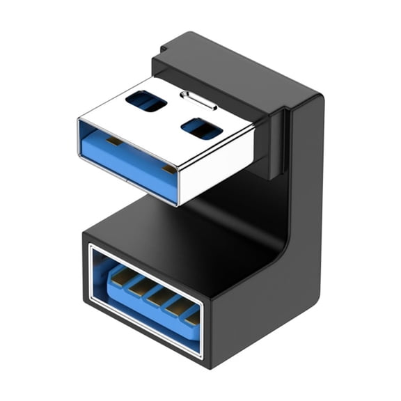TDZTMNDNB USB to Adapter Up & Down Angled USB Adapter A Male to Female Extension 180 Degree