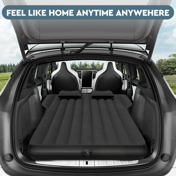 TE ESLA Model Y Mattress - Inflatable Camping Air Mattress for Model Y and SUV Travel, Foldable Air Mattress with Air Pump, 2 Air Pillows, Storage Bag
