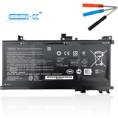 TE03XL Battery Replacement for HP Pavilion 15-bc000:15-bc008tx and for HP Omen 15-ax000:15-ax033dx 15-ax210nr 15-ax001ns