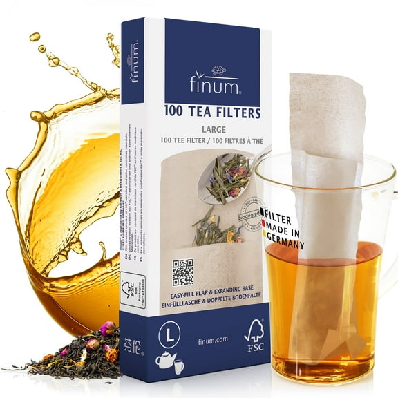 TEA FILTERS L, Tea Filters, unbleached