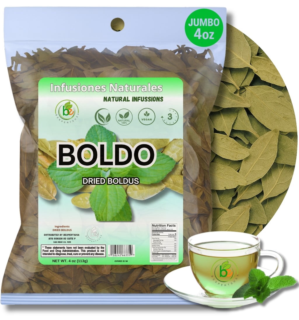 Hojas de Boldo (Boldus Dried Leaves) Herbal Tea – 4 oz (113 g) – 100% ...