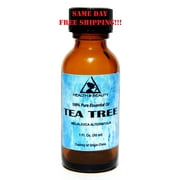TEA TREE ESSENTIAL OIL AROMATHERAPY NATURAL 100% PURE GLASS BOTTLE 1.0 OZ, 30 ml