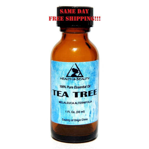 TEA TREE ESSENTIAL OIL AROMATHERAPY NATURAL 100% PURE GLASS BOTTLE 1.0 OZ, 30 ml