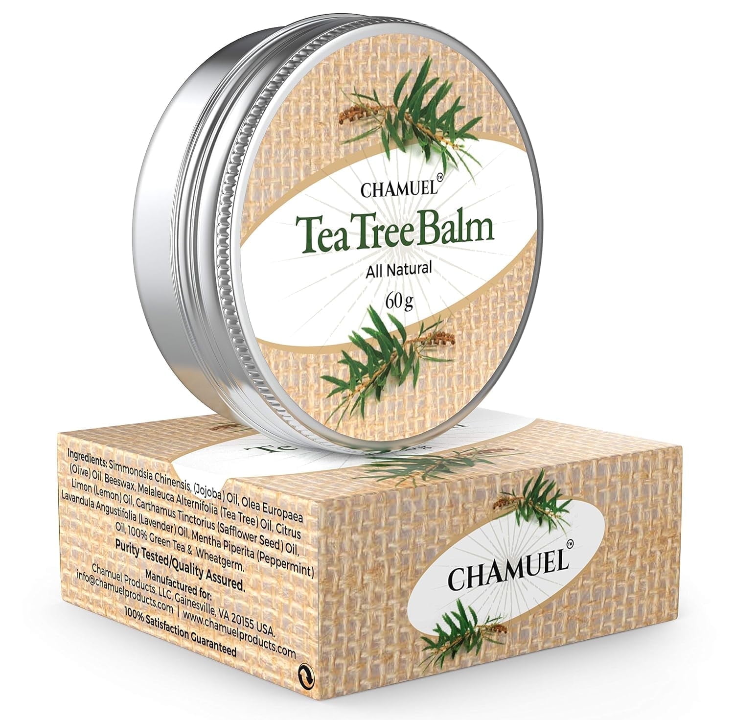 TEA TREE OIL 100% All Natural Great Cream for Soothing Irritations like Eczema, Psoriasis, Rashes, Insect Bites, Folliculitis, Acne, Itches, Dry Chapped Heels, Cuticles, Saddle Sores and more!