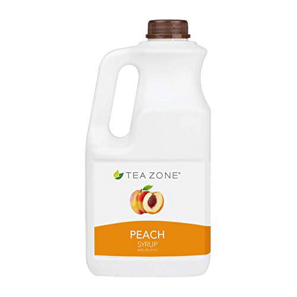 TEA ZONE 64 fl. oz Peach Syrup Walmart Business Supplies