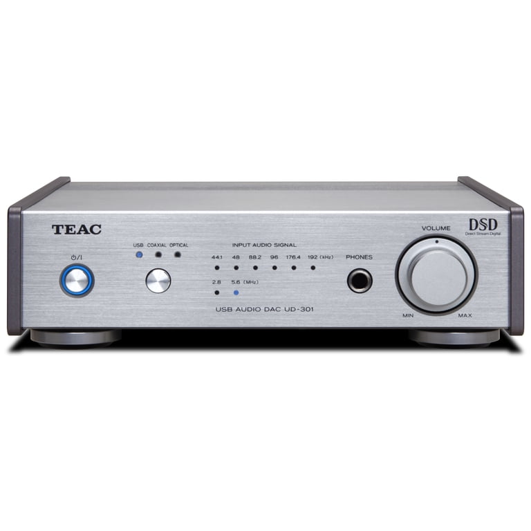 TEAC UD-301 Dual Monaural Digital-to-Analog Converter (Silver 