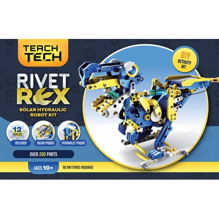 TEACH TECH Rivet Rex.12 TTG618 | STEM Educational Science Toy for Kids | Solar Hydraulic Robot