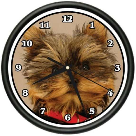 TEACUP YORKIE Wall Clock dog doggie pet breed gift