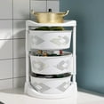 TEAFIRST 3-Tier Fruit Trolly Basket, Storage Rack with Wheels, for ...