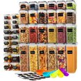 thumbnail image 1 of TEAFIRST 42 Pcs Airtight Food Storage Containers Set with Lids, for Kitchen & Pantry BPA Free Clear, 1 of 7