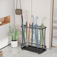 TEAFIRST Umbrella Rack Stand, 21 Slots, 24 Hooks, Removable Drip Tray ...