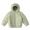 thumbnail image 1 of TEAJOPSUU Boy's Girl's Lightweight Puffer Jacket Packable Down Jacket Lightweight Zip Up Quilt Warm Winter Coat with Hood Green, 1 of 8