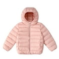 thumbnail image 1 of TEAJOPSUU Boy's Girl's Lightweight Puffer Jacket Packable Down Jacket Lightweight Zip Up Quilt Warm Winter Coat with Hood Pink, 1 of 8